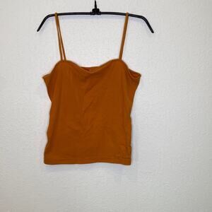 Abercrombie & Fitch Vintage Y2K Spaghetti Tank Embroidered Sz Sm Cotton Crop